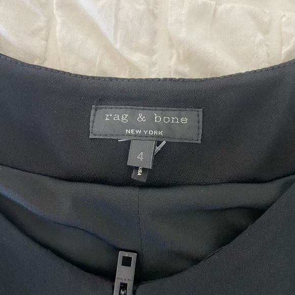 Rag & Bone Andrea  Black and White Mini Dress - Picture 3 of 7